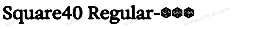 Square40 Regular字体转换 Square40 Regular字体转换